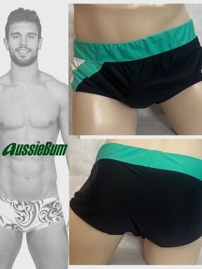 Aussiebum Brazil Cut Swimsuit 34-40" waist no size tag Gently worn 80% nylon